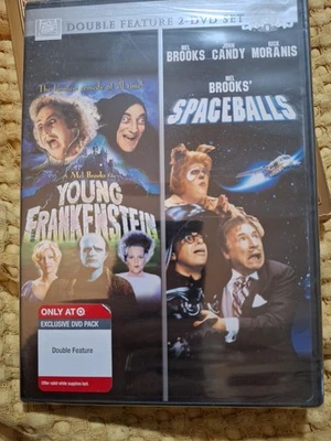  YOUNG FRANKENSTEIN / SPACEBALLS Double Feature DVD, 2008 Mel Brooks SEALED - Image 1 of 2
