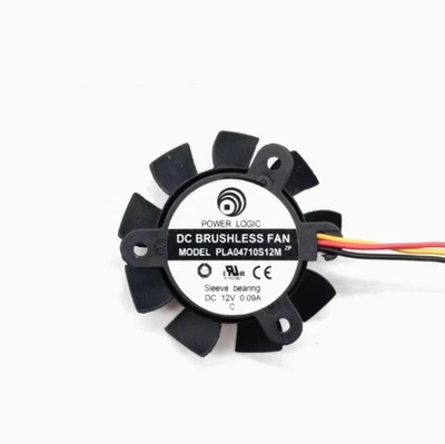 For Power Logic PLA04710S12M graphics card cooling fan DC12V 0.09A 3-Pin 36mm - Image 1 of 3