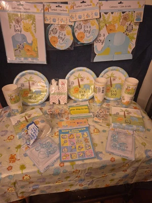 It's A Boy Baby Shower Party lot "NEW" - Image 1 of 4