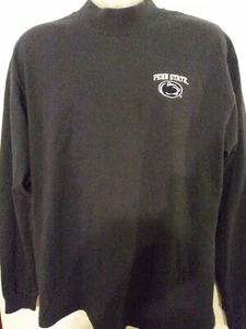 Penn State Nittany Lions Large Navy High Collared LS Embroidered Logo Shirt - Picture 1 of 7