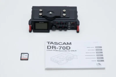 TASCAM DR-70D 4-Channel Audio Recording Device Portable Field Recorder+SD Card - Image 1 of 4
