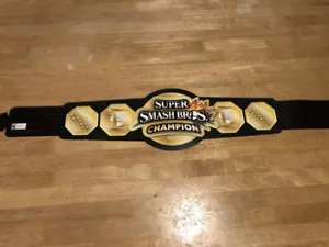 New SUPER SMASH BROS Championship Wrestling Brass 2mm Belt - Picture 1 of 1