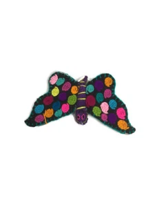 Twoolies - Stuffed Colorful Wool Animal - Butterfly - Small - 4" Tall - Picture 1 of 2