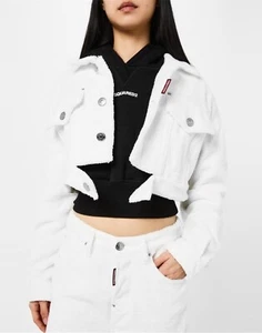 DSQUARED2 CROPPED TOWEL JACKET GIUBBOTTO DONNA MADE IN ITALY S72AM0997S76637100 - Imagen 1 de 5