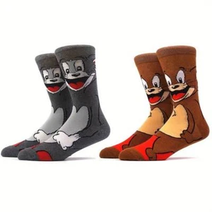 Tom & Jerry Cartoon Neuheit Charaktersocken für Herren UK 6-11 - Bild 1 von 4