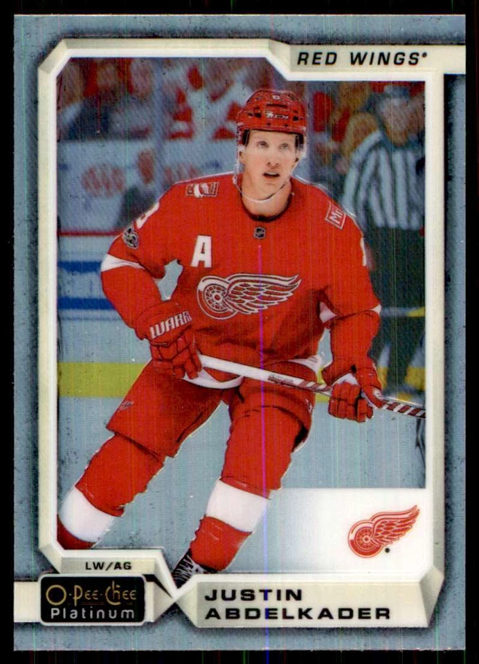 2018-19 O-Pee-Chee Platinum Rainbow Justin Abdelkader #72 - Image 1 of 2