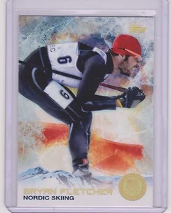 SUPER RARE 2014 TOPPS OLYMPIC BRYAN FLETCHER GOLD RAINBOW CARD #34 NORDIC SKI - Bild 1 von 1