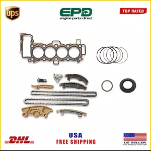 PT204 JAGUAR RANGE ROVER AJ20P4 2.0 HEAD GASKET TIMING CHAIN KIT & ENGINE PARTS - Picture 1 of 6