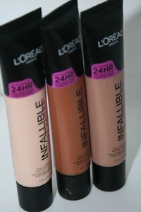 Loreal Paris 24 hr Infallible Total Cover Foundation 1.0 oz (Choose) - Picture 1 of 6