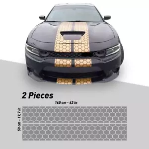 Honey Comb Racing Stripes Dual 10 for Dodge Charger with Trim Package Charger Gt - Picture 1 of 25