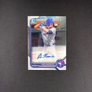 2022 Bowman Draft Josh Kasevich 1st Chrome Auto CDA-JK Blue Jays Autograph - Foto 1 di 10