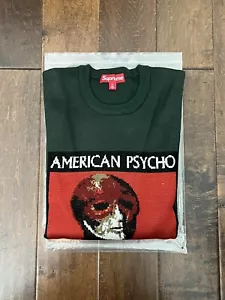 Supreme FW23 American Psycho Wool Blend Knit Sweater Green Size XL New IN HAND - Picture 1 of 8