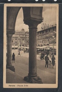 Cartolina Verona Piazza Erbe ANIMATA EA108 - Bild 1 von 1