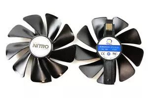 Full Set GPU Fans 95mm Sapphire Nitro Pulse 470 480 570 580 CF1015H12D | US S... - Picture 1 of 3