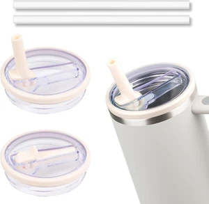 40 Oz Tumbler Flip Straw Lid Compatible with Stanley Cup 40Oz Tumbler Tumbler... - Picture 1 of 12