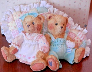 MIB Cherished Teddies 1992 Michelle & Michael Friendship Is A Cozy... 910775. - Picture 1 of 5