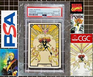 1989 Marvel Comic Images Arthur Adams - PSA 10 GEM MINT - #2 Phoenix - POP 1!