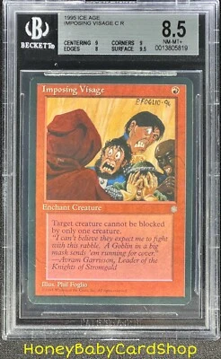 MTG Ice Age 1995 Imposing Visage BGS 8.5 NM/MT+ Silver Age Iconic Staple - Image 1 of 4