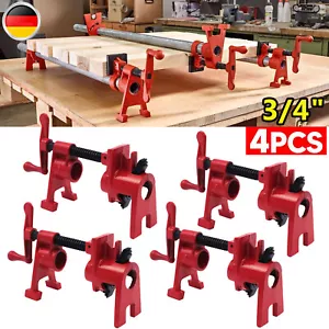 4x Rohr Schraubzwinge 3/4" Holzklemmen Set Rohrzwinge Leimzwinge Spannzwinge DHL - Bild 1 von 13