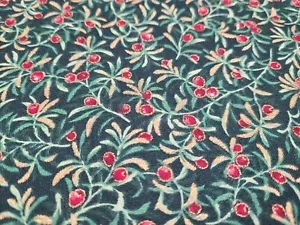 3+ Yds x 43 in Weihnachten Quilten Baumwolle Beeren Concord Stoffe Kellers (106) - Bild 1 von 6