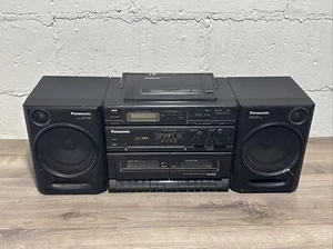 Panasonic RX-DT610 Portable Dual Tape & CD System 1993 - Boom Box Nice - Picture 1 of 6