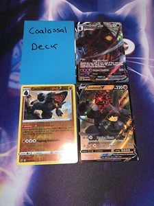 Pokemon Complete Deck - **Coalossal** - Coalossal VMAX, Diancie Prism Star - Picture 1 of 3