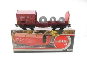 (1HSC58) Märklin 85893 Spur 1 Teleskophaubenwagen mit Beladung OVP - Picture 1 of 10