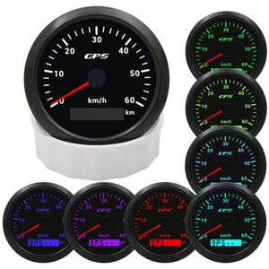 85mm Digital GPS Speedometer Gauge Odometer 0-60km/h For Car Boat - Bild 1 von 21
