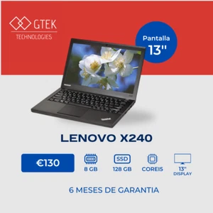 LENOVO X240 i5 | 8GB RAM | 128GB SSD + GARANTIA - Imagen 1 de 6