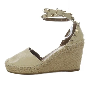 VALENTINO GARAVANI Sandals Women's Size 35 Ivory Leather - Picture 1 of 7