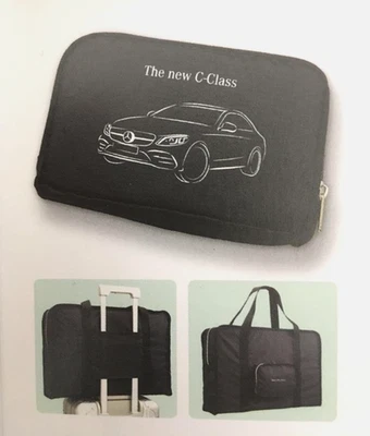 [Unused] Mercedes Benz The New C-Class Folding Bag Travel Bag Black - Image 1 of 4