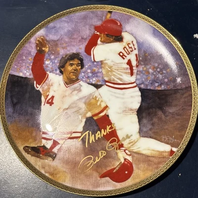 Placa firmada por Gartlan Pete Rose Cincinnati Rojos edición limitada nuevo BÉISBOL Foto 1 de 4