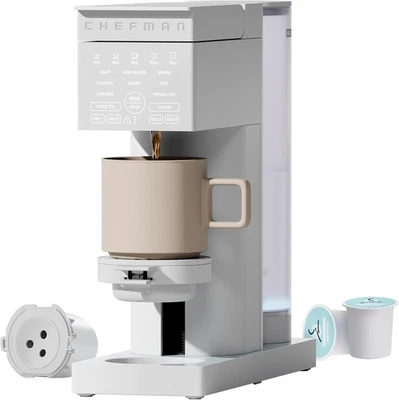 Chefman Caffeinator Single Serve Coffee Maker 48 Oz. Reservoir - Concrete - Image 1 of 4