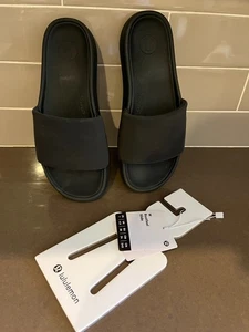 Lululemon Women's Black Restfeel Slide Size 7 - Picture 1 of 10