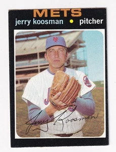 1971 Topps Baseball card #335 New York Mets Jerry Koosman - Picture 1 of 2
