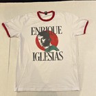 New Enrique Iglesias ‘Trilogy Tour 2023’ Concert Ringer Shirt Adult Large White