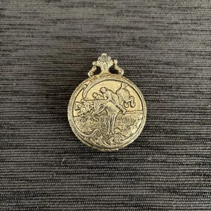 Arnex Mechanical Pocket Watch Lucerne Hunt Theme w/ Horses - Picture 1 of 6