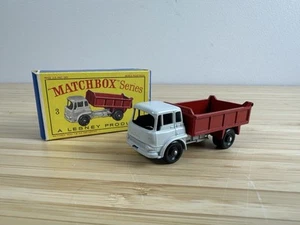 Matchbox Series Lesney no.3 Bedford Tipper Truck Maroon Blac Wheels Original Box - Picture 1 of 7
