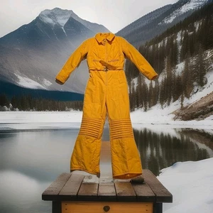 Vintage Anba Of Austria Damen Skianzug gelb 70er Jahre  - Bild 1 von 19