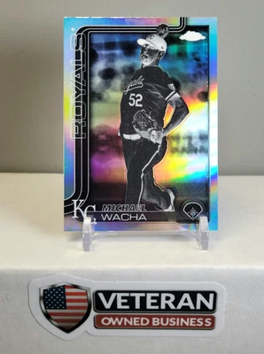 Refractor negativo Michael Wacha cromado Topps 2025 #284 KC Royals Foto 1 de 3