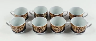 Tazas de café American Atelier AA Cheetah de 8 piezas Foto 1 de 4