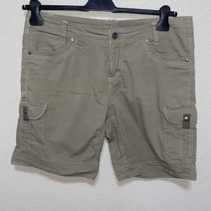 Kuhl Women’s Cargo Shorts Size 14 Beige Mid Rise - Picture 1 of 6