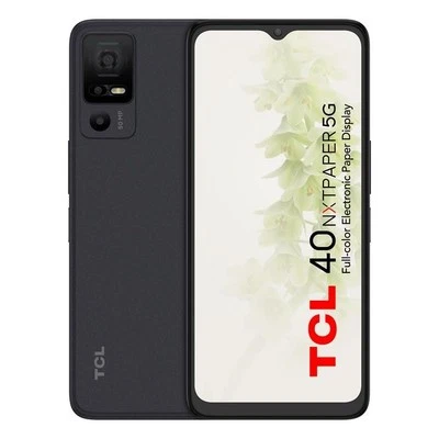 TCL 40 Nxtpaper 5G Black 256GB Unlocked Smart Phone - Image 1 of 2