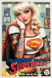 Superman #19 Nathan Szerdy Supergirl Diner Tattoo Trade Variant 2024 - Picture 1 of 7