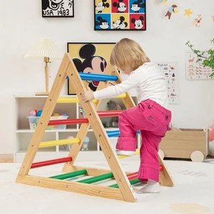 Climbing Triangle Ladder Wooden Triangle Climber Educational Toy - Picture 1 of 9