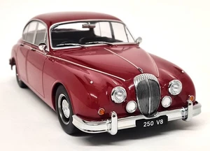 KK 1/18 Daimler 250 V8 RHD 1962 Red Black Interior Diecast Model Car - Picture 1 of 7