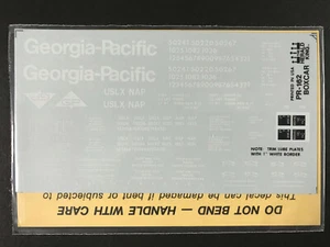 Herald King PR-162 GEORGIA-PACIFIC USLX Thrall Box Car HO Decal Set NEW NOS - Picture 1 of 2