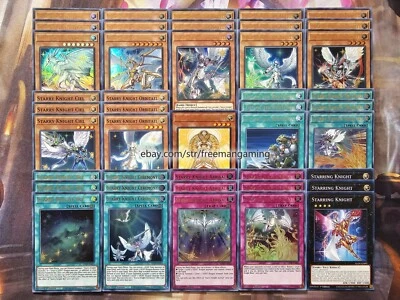 Yugioh Starry Knight Deck 43 Cards Night Dragon Complete Budget Tournament Ready - Image 1 of 4
