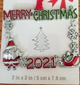 "Studio Dekor 2021 Bilderrahmen Ornament SANTA & HIS SCHLEIM 2""X3" - Bild 1 von 1