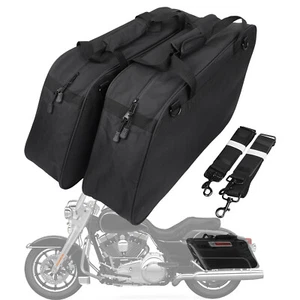 Saddlebag Liners Travel Tour Pack Bag For Harley Yamaha Vmax 1700/1200 Sportster - Picture 1 of 17